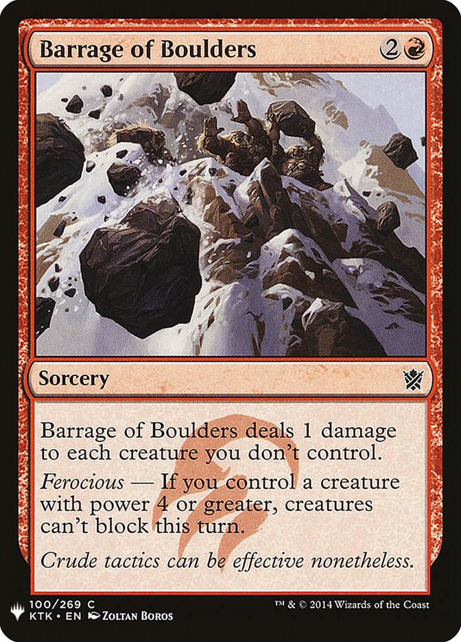 Barrage of Boulders [Mystery Booster] - Magic: The Gathering - Card Brawlers | Quebec | Canada |