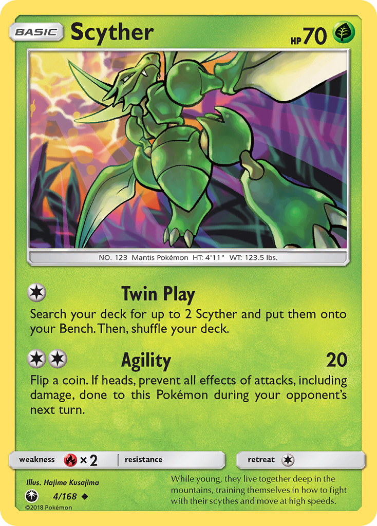 Scyther (4/168) [Sun & Moon: Celestial Storm] - Pokémon - Card Brawlers | Quebec | Canada |