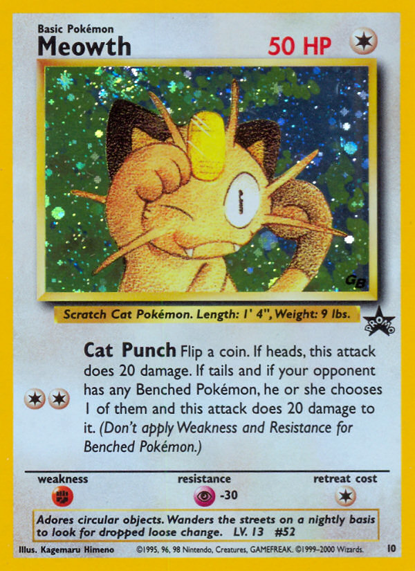 Meowth (10) [Wizards of the Coast: Black Star Promos] - Pokémon - Card Brawlers | Quebec | Canada |
