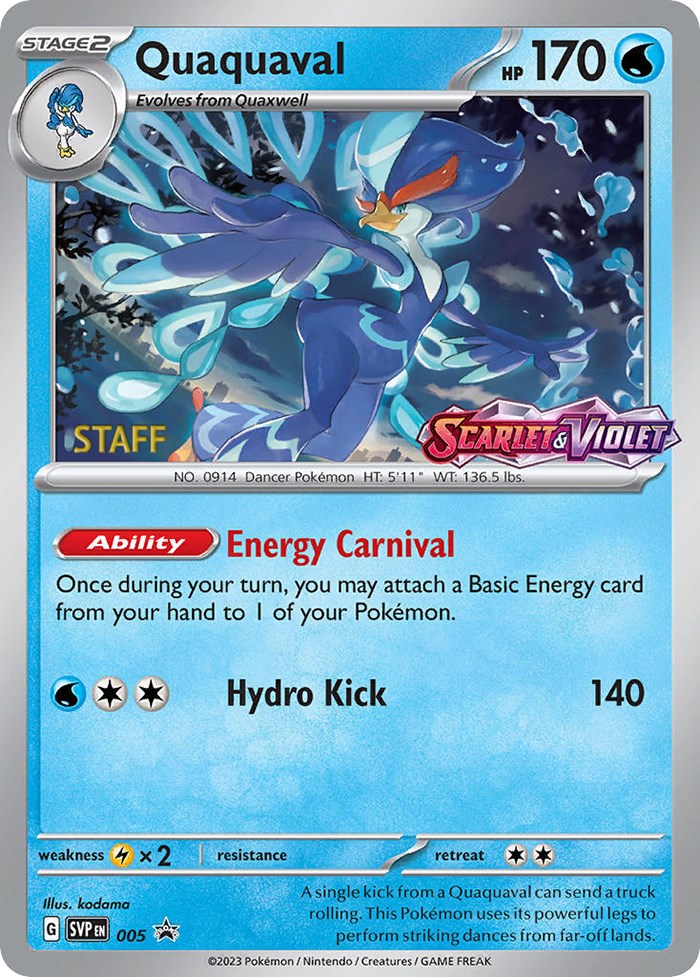 Quaquaval (005) [Staff] [Scarlet & Violet 151] - Pokémon - Card Brawlers | Quebec | Canada |