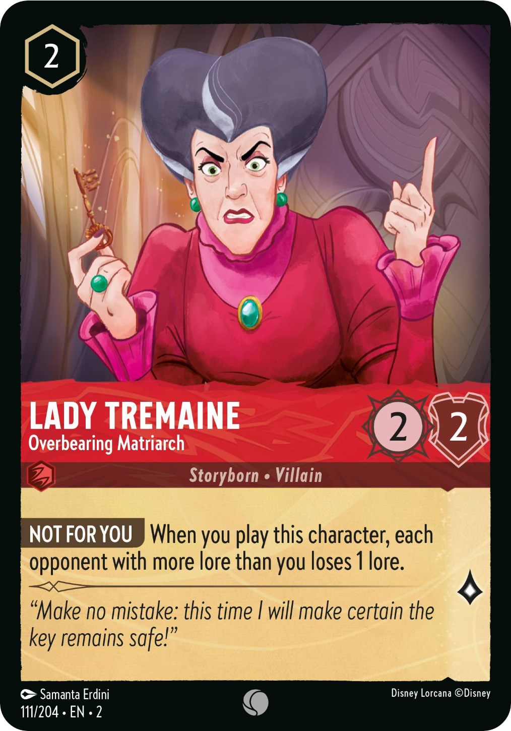 Lady Tremaine - Overbearing Matriarch (111/204) [Rise of the Floodborn] - Disney - Card Brawlers | Quebec | Canada |