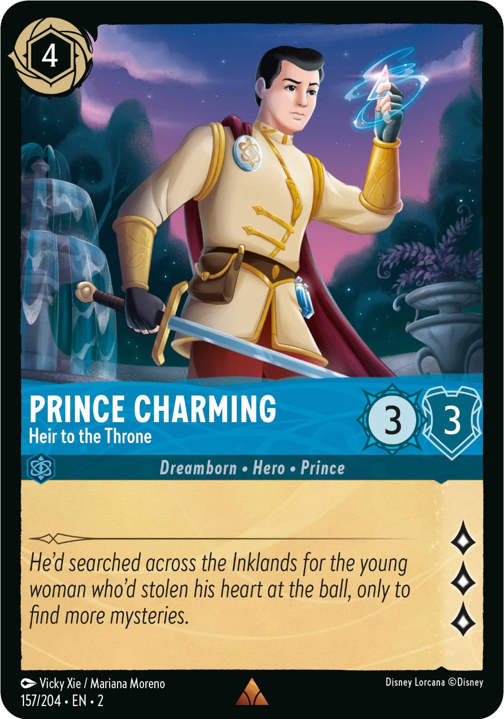Prince Charming - Heir to the Throne (157/204) [Rise of the Floodborn] - Disney - Card Brawlers | Quebec | Canada |