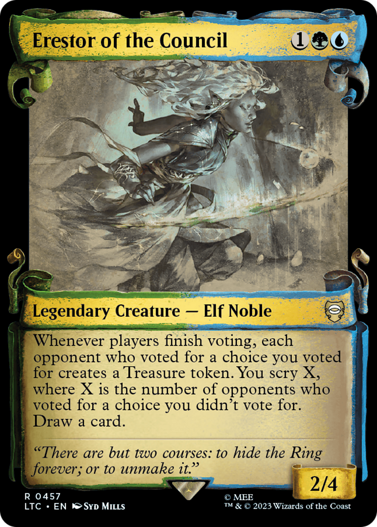 Erestor of the Council [The Lord of the Rings: Tales of Middle-Earth Commander Showcase Scrolls] - Magic: The Gathering - Card Brawlers | Quebec | Canada |