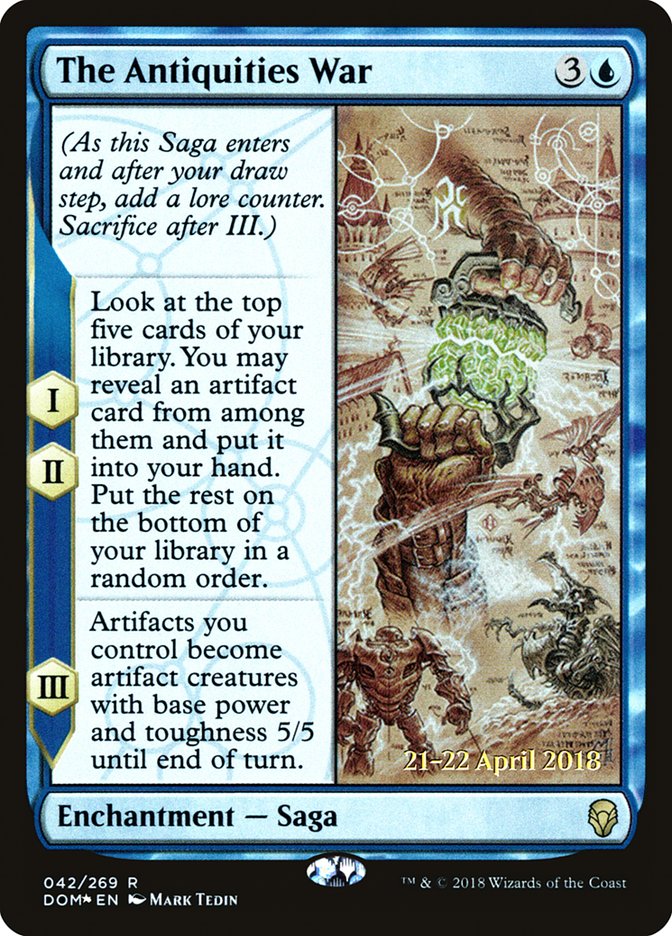 The Antiquities War [Dominaria Prerelease Promos] - Magic: The Gathering - Card Brawlers | Quebec | Canada |