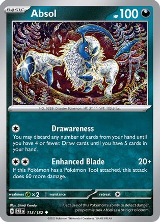 Absol (113/182) [Scarlet & Violet: Paradox Rift] - Pokémon - Card Brawlers | Quebec | Canada |