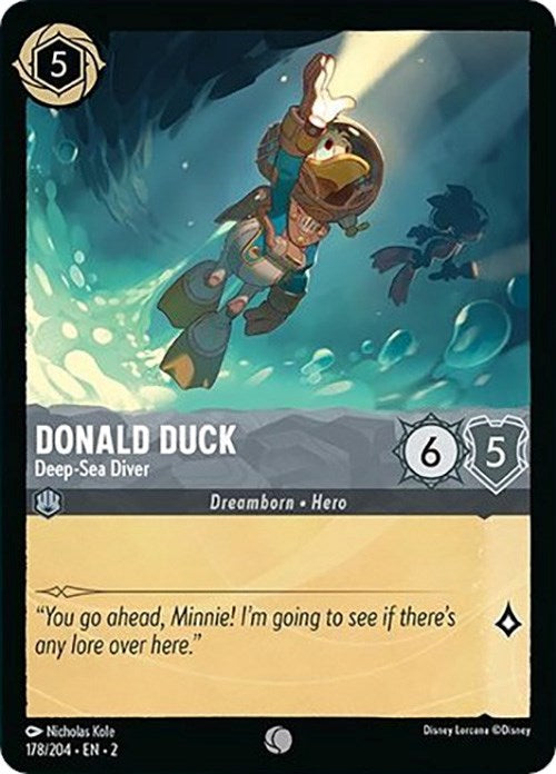 Donald Duck - Deep-Sea Diver (178/204) [Rise of the Floodborn] - Disney - Card Brawlers | Quebec | Canada |