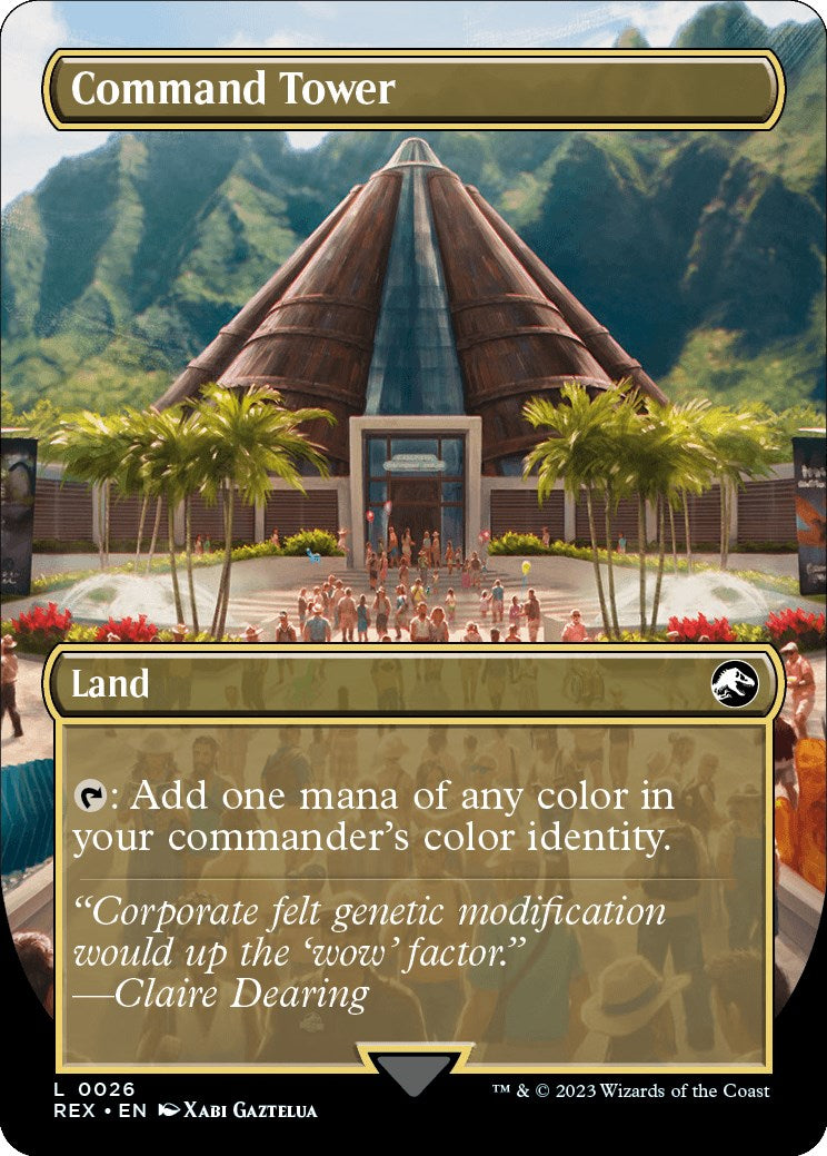 Command Tower // Command Tower (Borderless) [Jurassic World Collection] - Magic: The Gathering - Card Brawlers | Quebec | Canada |