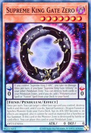 Supreme King Gate Zero [OP23-EN016] Common - Yu-Gi-Oh! - Card Brawlers | Quebec | Canada |