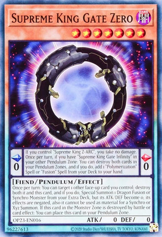 Supreme King Gate Zero [OP23-EN016] Common - Yu-Gi-Oh! - Card Brawlers | Quebec | Canada |