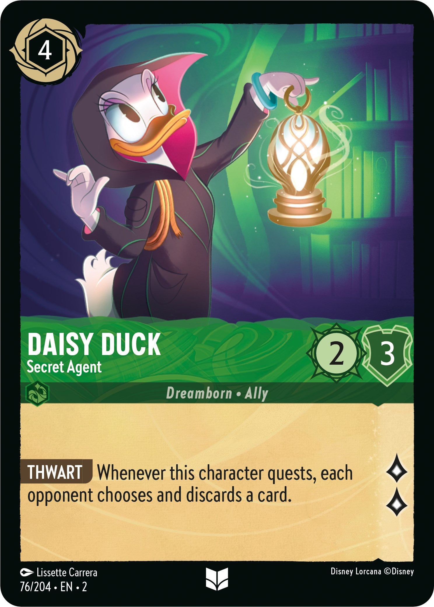 Daisy Duck - Secret Agent (76/204) [Rise of the Floodborn] - Disney - Card Brawlers | Quebec | Canada |