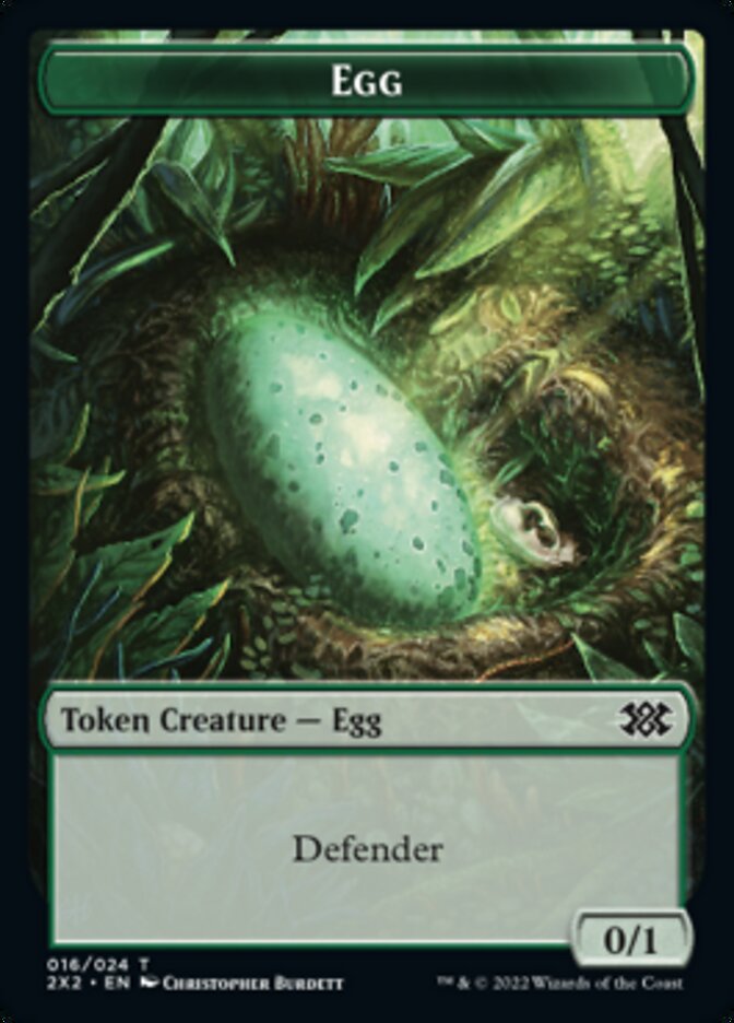 Egg // Spirit (002) Double-Sided Token [Double Masters 2022 Tokens] - Magic: The Gathering - Card Brawlers | Quebec | Canada |