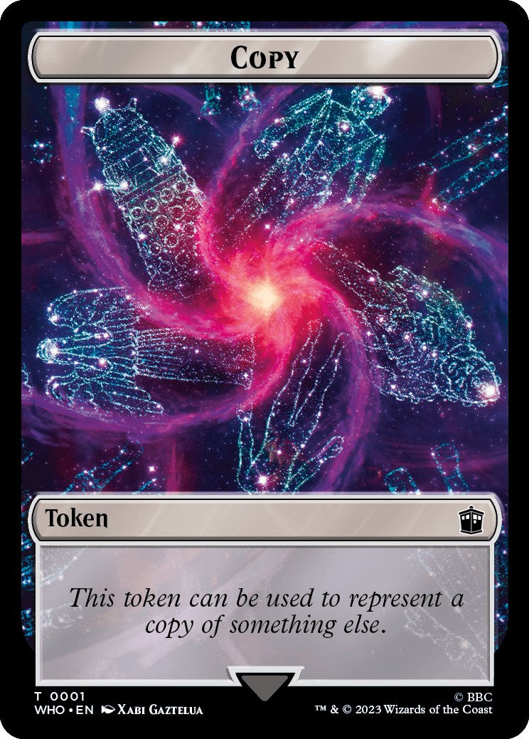 Copy // Alien Double-Sided Token [Doctor Who Tokens] - Magic: The Gathering - Card Brawlers | Quebec | Canada |
