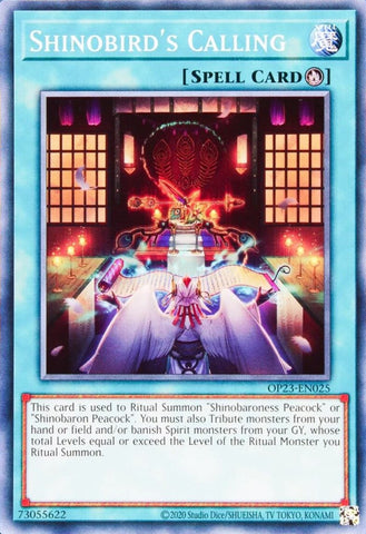 Shinobird's Calling [OP23-EN025] Common - Yu-Gi-Oh! - Card Brawlers | Quebec | Canada |