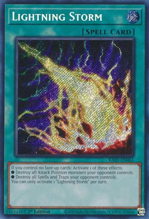 Lightning Storm [RA01-EN061] Secret Rare - Yu-Gi-Oh! - Card Brawlers | Quebec | Canada |