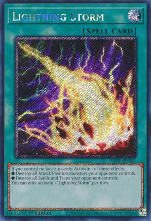 Lightning Storm [RA01-EN061] Platinum Secret Rare - Yu-Gi-Oh! - Card Brawlers | Quebec | Canada |