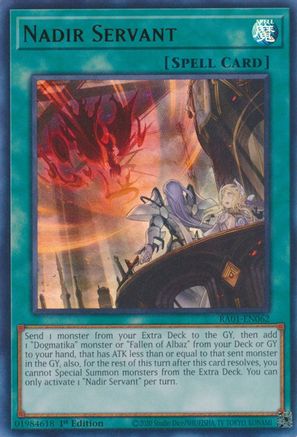 Nadir Servant [RA01-EN062] Ultra Rare - Yu-Gi-Oh! - Card Brawlers | Quebec | Canada |