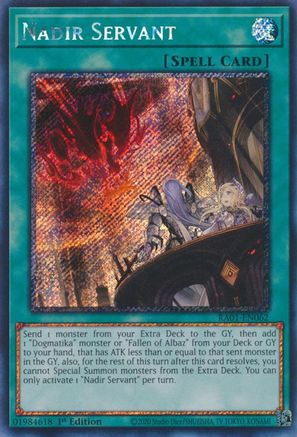 Nadir Servant [RA01-EN062] Platinum Secret Rare - Yu-Gi-Oh! - Card Brawlers | Quebec | Canada |