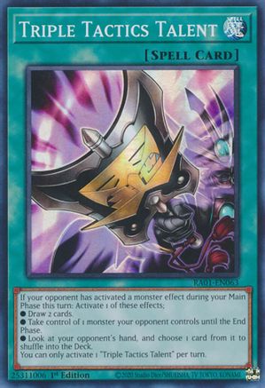 Triple Tactics Talent [RA01-EN063] Super Rare - Yu-Gi-Oh! - Card Brawlers | Quebec | Canada |
