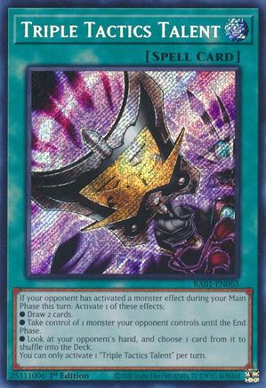 Triple Tactics Talent [RA01-EN063] Secret Rare - Yu-Gi-Oh! - Card Brawlers | Quebec | Canada |