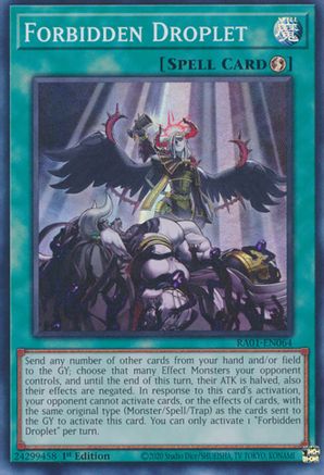 Forbidden Droplet [RA01-EN064] Super Rare - Yu-Gi-Oh! - Card Brawlers | Quebec | Canada |
