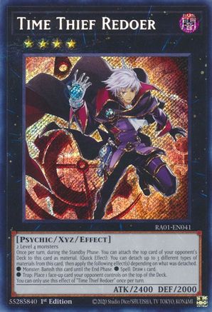 Time Thief Redoer [RA01-EN041] Secret Rare - Yu-Gi-Oh! - Card Brawlers | Quebec | Canada |