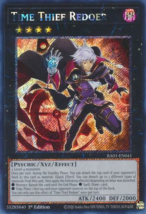 Time Thief Redoer [RA01-EN041] Platinum Secret Rare - Yu-Gi-Oh! - Card Brawlers | Quebec | Canada |