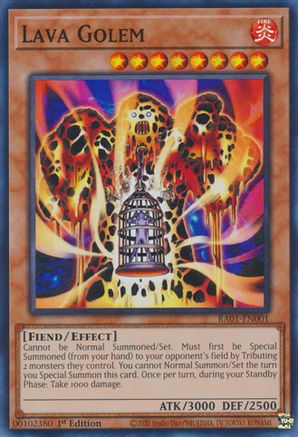 Lava Golem [RA01-EN001] Super Rare - Yu-Gi-Oh! - Card Brawlers | Quebec | Canada |