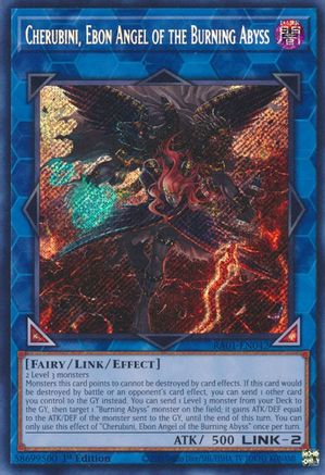 Cherubini, Ebon Angel of the Burning Abyss [RA01-EN042] Secret Rare - Yu-Gi-Oh! - Card Brawlers | Quebec | Canada |