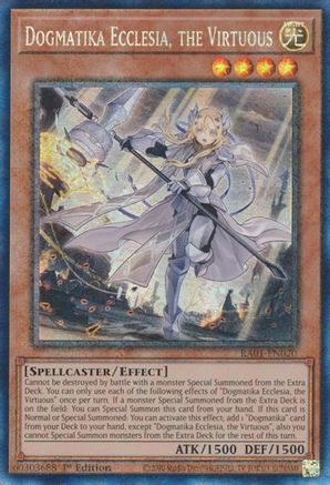 Dogmatika Ecclesia, the Virtuous [RA01-EN020] Prismatic Collector's Rare - Yu-Gi-Oh! - Card Brawlers | Quebec | Canada |