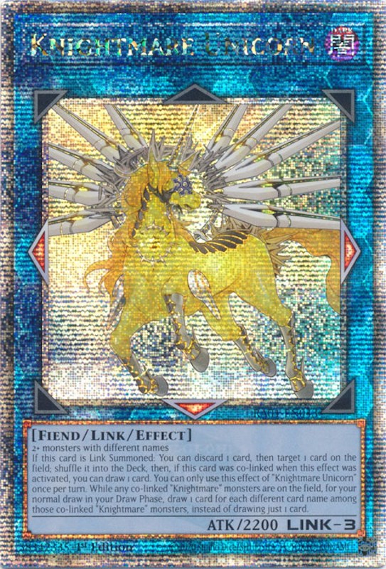 Knightmare Unicorn [RA01-EN043] Quarter Century Secret Rare - Yu-Gi-Oh! - Card Brawlers | Quebec | Canada |