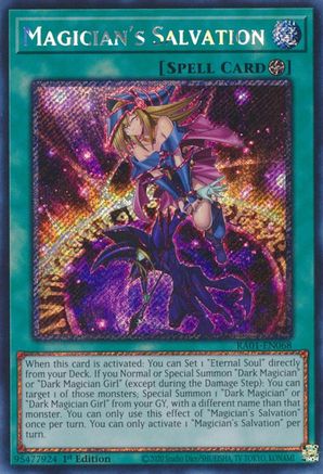 Magician's Salvation [RA01-EN068] Platinum Secret Rare - Yu-Gi-Oh! - Card Brawlers | Quebec | Canada |