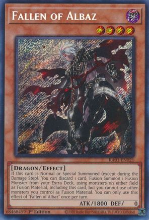 Fallen of Albaz [RA01-EN021] Secret Rare - Yu-Gi-Oh! - Card Brawlers | Quebec | Canada |
