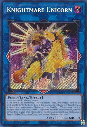 Knightmare Unicorn (Alternate Art) [RA01-EN043] Secret Rare - Yu-Gi-Oh! - Card Brawlers | Quebec | Canada |