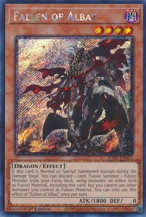 Fallen of Albaz [RA01-EN021] Platinum Secret Rare - Yu-Gi-Oh! - Card Brawlers | Quebec | Canada |