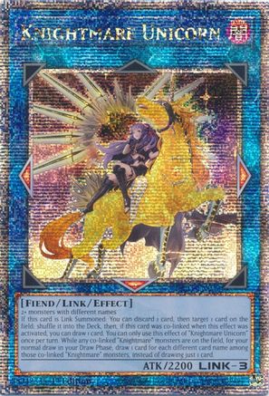 Knightmare Unicorn (Alternate Art) [RA01-EN043] Quarter Century Secret Rare - Yu-Gi-Oh! - Card Brawlers | Quebec | Canada |