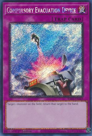 Compulsory Evacuation Device [RA01-EN069] Platinum Secret Rare - Yu-Gi-Oh! - Card Brawlers | Quebec | Canada |