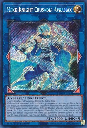 Mekk-Knight Crusadia Avramax [RA01-EN044] Platinum Secret Rare - Yu-Gi-Oh! - Card Brawlers | Quebec | Canada |