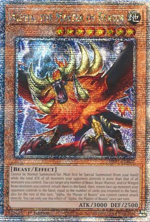 Alpha, the Master of Beasts [RA01-EN022] Quarter Century Secret Rare - Yu-Gi-Oh! - Card Brawlers | Quebec | Canada |
