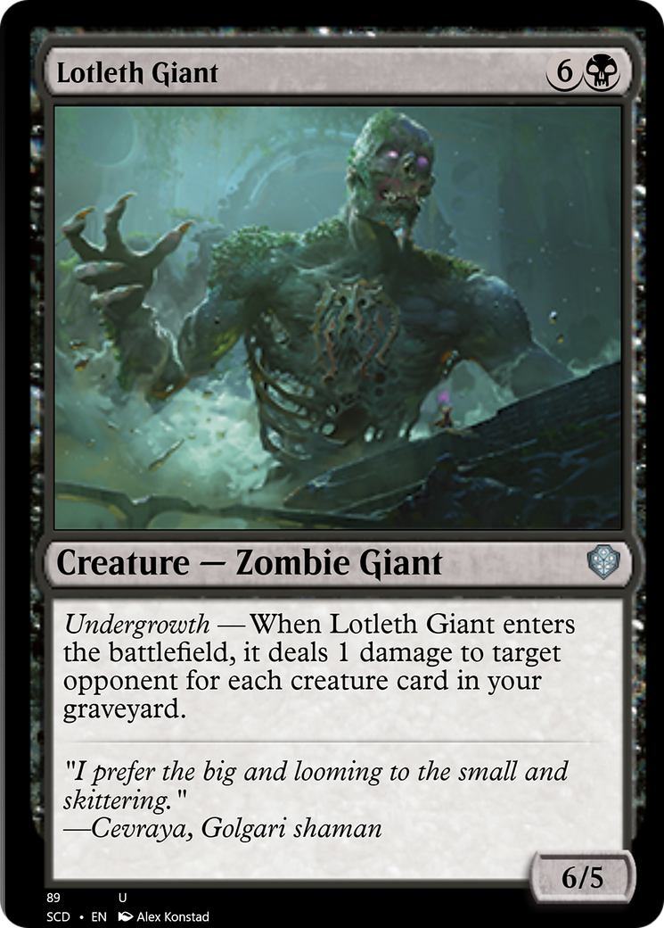 Lotleth Giant [Starter Commander Decks] - Magic: The Gathering - Card Brawlers | Quebec | Canada |