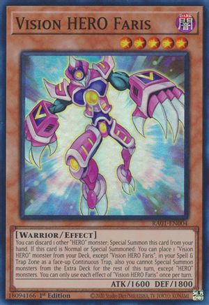 Vision HERO Faris [RA01-EN004] Super Rare - Yu-Gi-Oh! - Card Brawlers | Quebec | Canada |