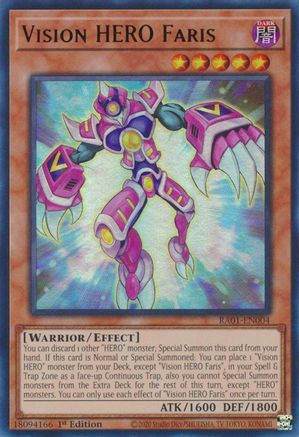 Vision HERO Faris [RA01-EN004] Ultra Rare - Yu-Gi-Oh! - Card Brawlers | Quebec | Canada |
