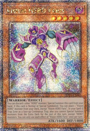 Vision HERO Faris [RA01-EN004] Quarter Century Secret Rare - Yu-Gi-Oh! - Card Brawlers | Quebec | Canada |