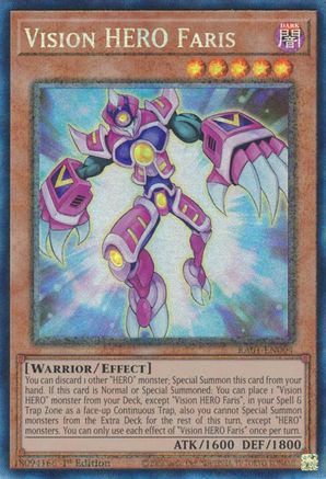 Vision HERO Faris [RA01-EN004] Prismatic Collector's Rare - Yu-Gi-Oh! - Card Brawlers | Quebec | Canada |