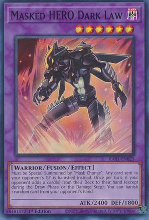 Masked HERO Dark Law [RA01-EN025] Super Rare - Yu-Gi-Oh! - Card Brawlers | Quebec | Canada |