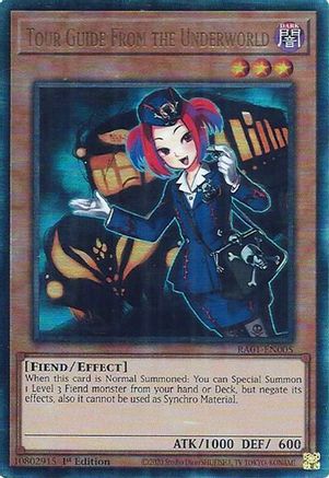Tour Guide From the Underworld [RA01-EN005] Prismatic Ultimate Rare - Yu-Gi-Oh! - Card Brawlers | Quebec | Canada |