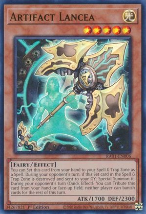 Artifact Lancea [RA01-EN006] Ultra Rare - Yu-Gi-Oh! - Card Brawlers | Quebec | Canada |