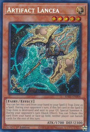 Artifact Lancea [RA01-EN006] Secret Rare - Yu-Gi-Oh! - Card Brawlers | Quebec | Canada |