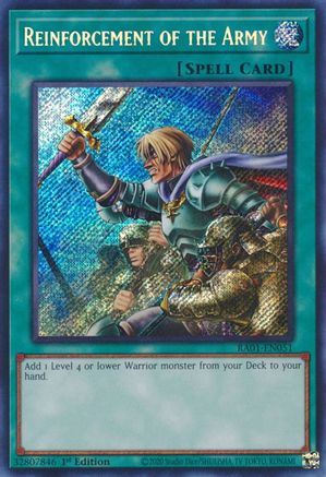 Reinforcement of the Army [RA01-EN051] Secret Rare - Yu-Gi-Oh! - Card Brawlers | Quebec | Canada |