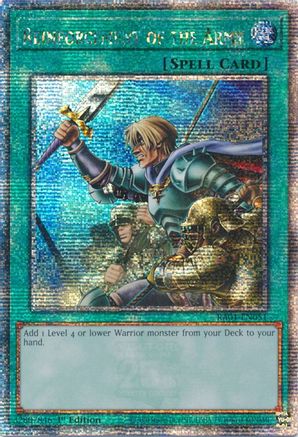 Reinforcement of the Army [RA01-EN051] Quarter Century Secret Rare - Yu-Gi-Oh! - Card Brawlers | Quebec | Canada |