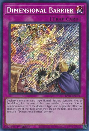 Dimensional Barrier [RA01-EN072] Secret Rare - Yu-Gi-Oh! - Card Brawlers | Quebec | Canada |